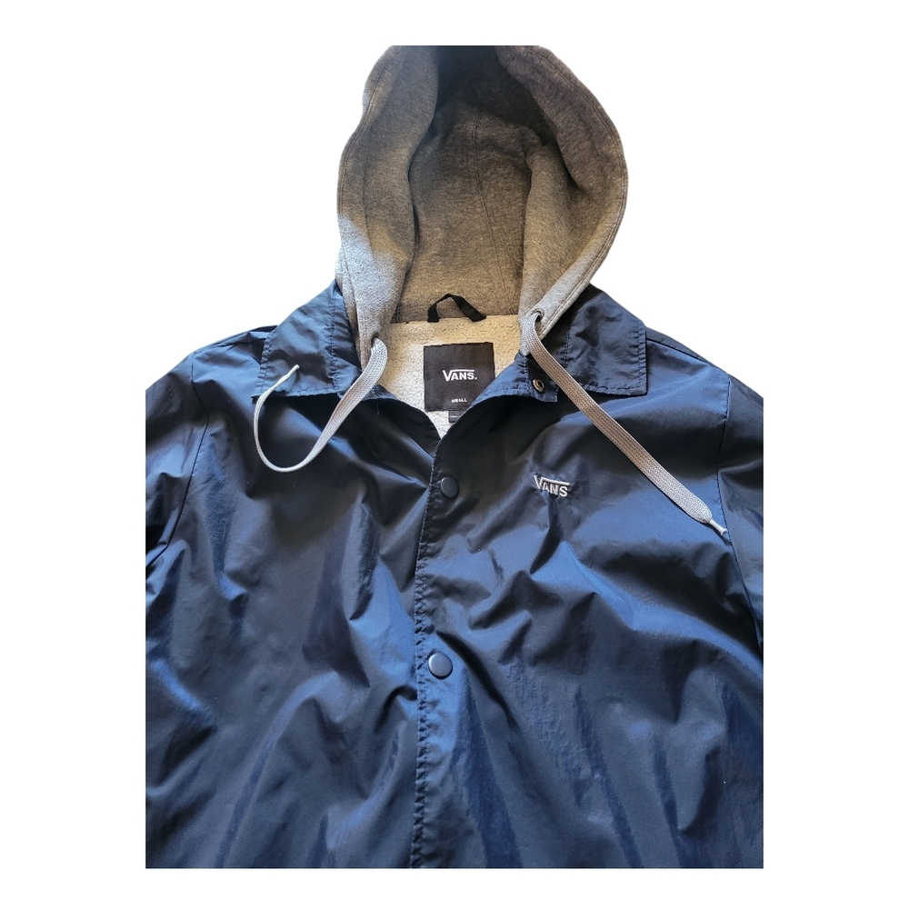 Vans Men's Blue Hooded Jacket - Picture 4 of 10